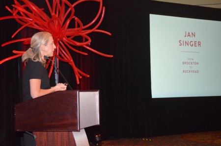 Spanx CEO JanSinger spoke to nearly 300 Buckhead Business Association members and guests on Jan. 22 during the organization's 2015 luncheon, held at the JW Marriott Atlanta Buckhead hotel.