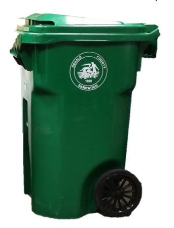 Green Garbage Cart