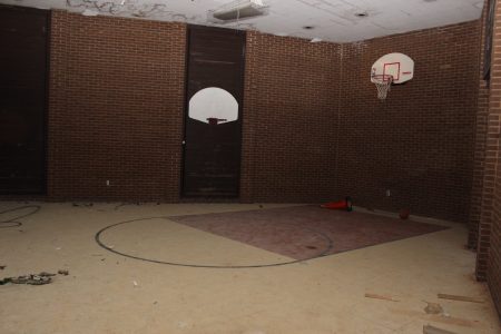 The former wheelchair basketball court. (Photo Dyana Bagby)