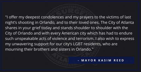 Atlanta Mayor Kasim Reed's statement from his Facebook page.