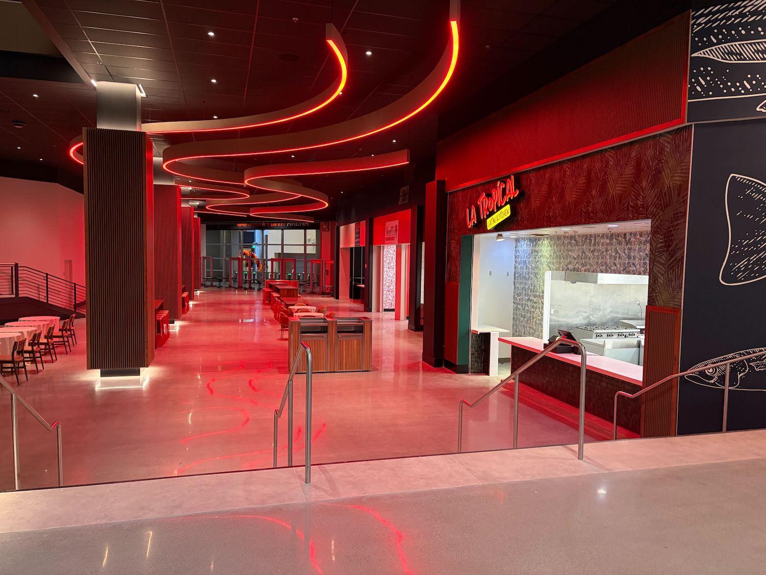 The revamped CNN Center atrium features a high-end food hall.