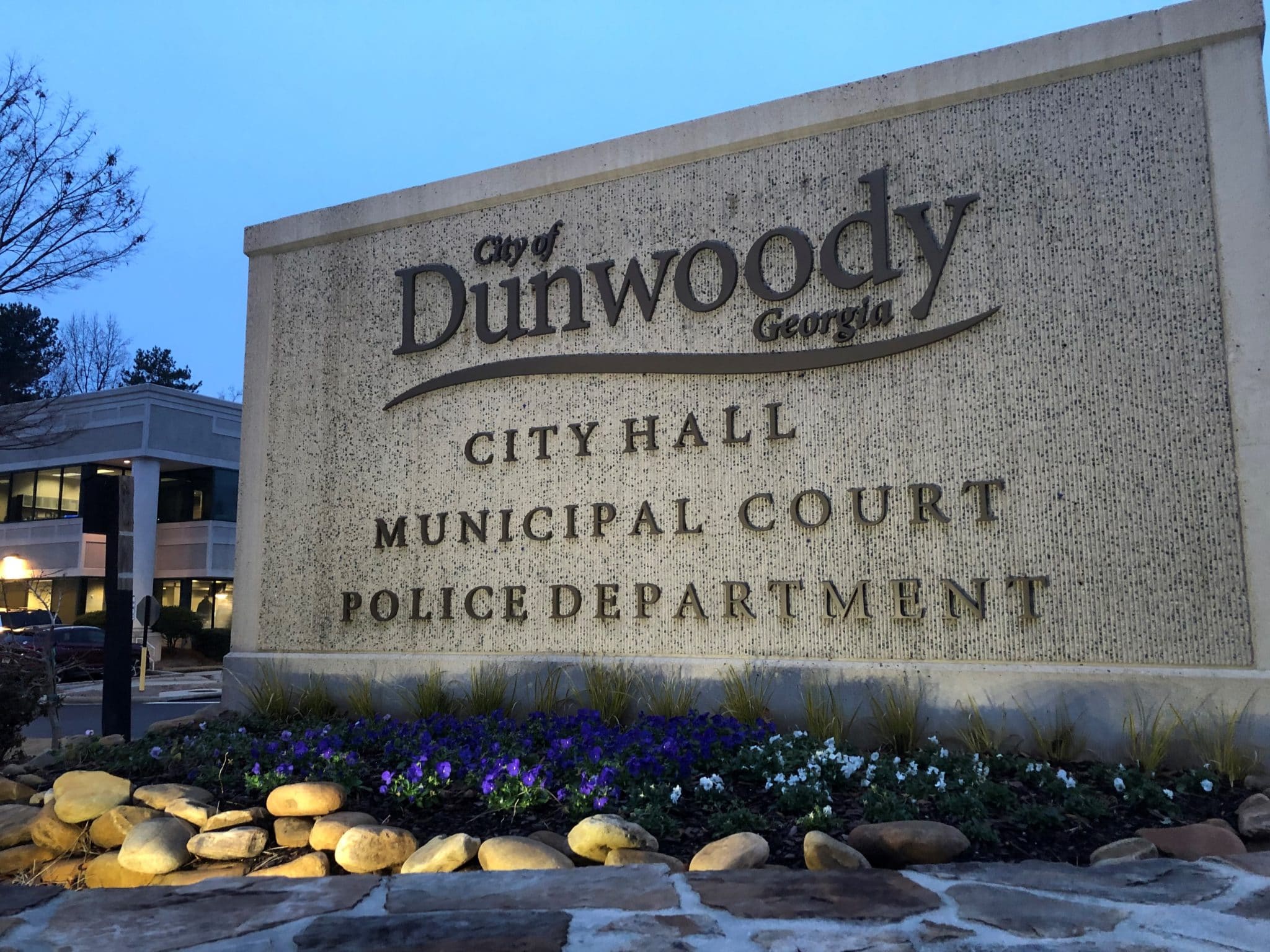 dunwoody city hall sign