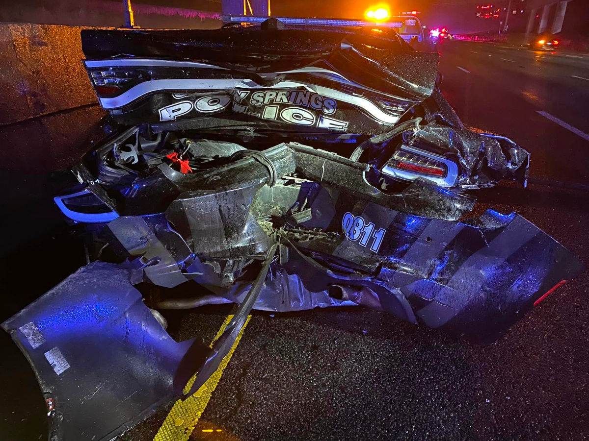 Motorist crashes into Sandy Springs police cruiser Rough Draft Atlanta
