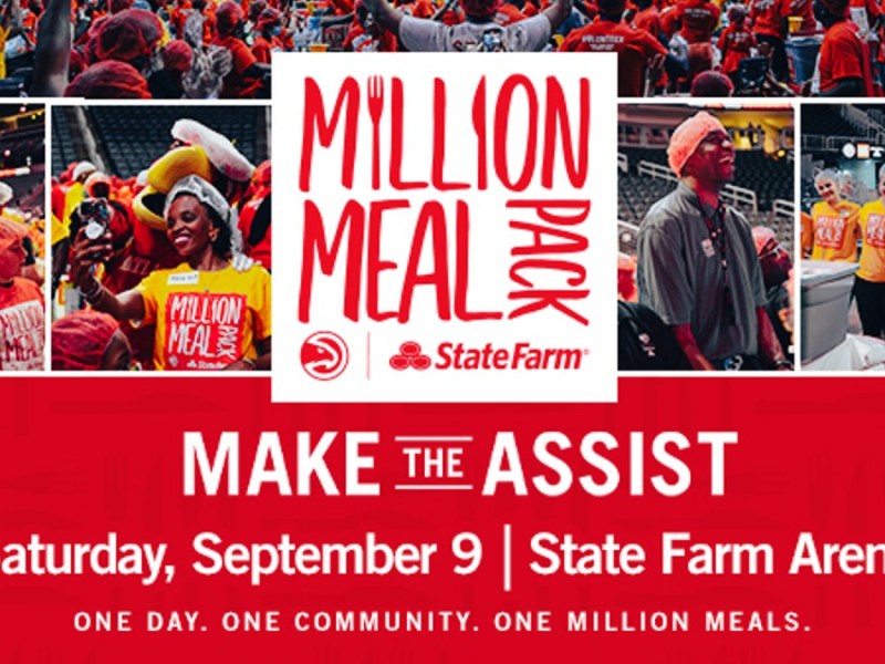 Hawks and State Farm will host the Million Meal Pack Initiative on Saturday, Sept. 9.