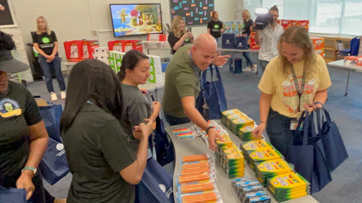 Georgia’s Own Credit Union surprised 28 teachers at Bolton Academy in West Midtown with a $3,000 shopping spree for their classrooms on Aug. 4.