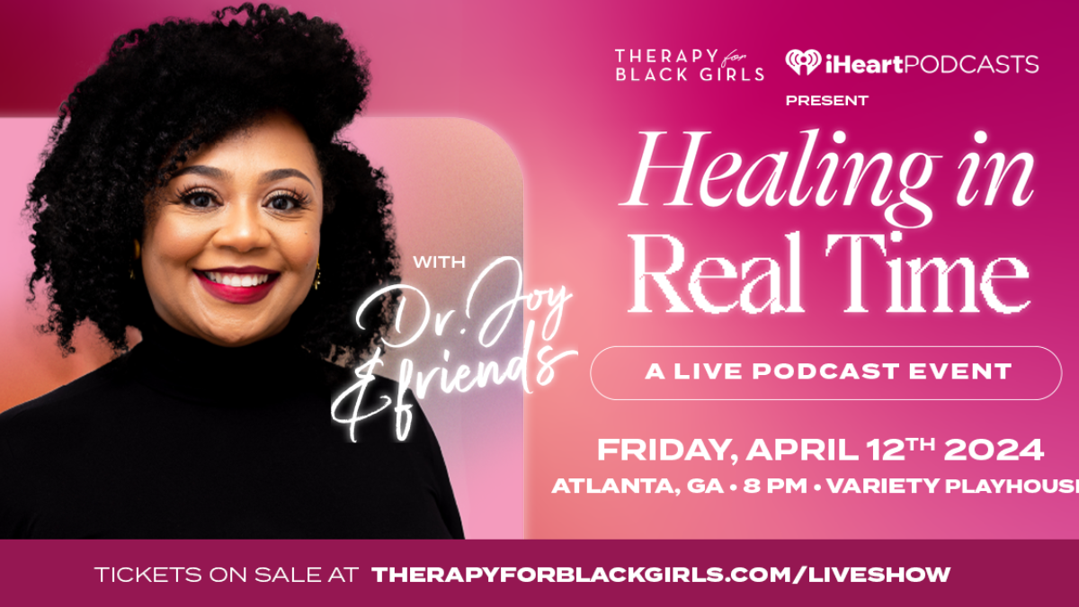 Dr. Joy Harden Bradford, the founder and CEO of the podcast Therapy For Black Girls, is hosting a live event at Atlanta's Variety Playhouse on April 12