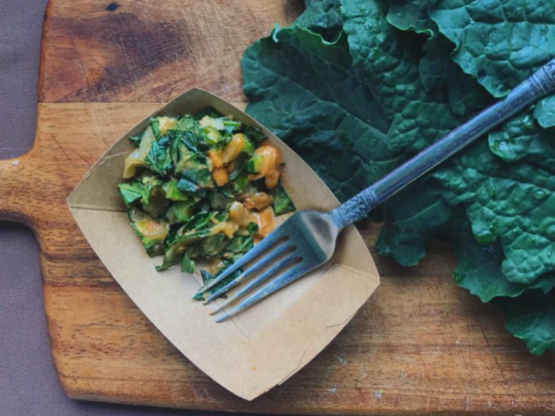 Curried Greens from Community Farmers Markets (Photo courtesy CMF Instagram).