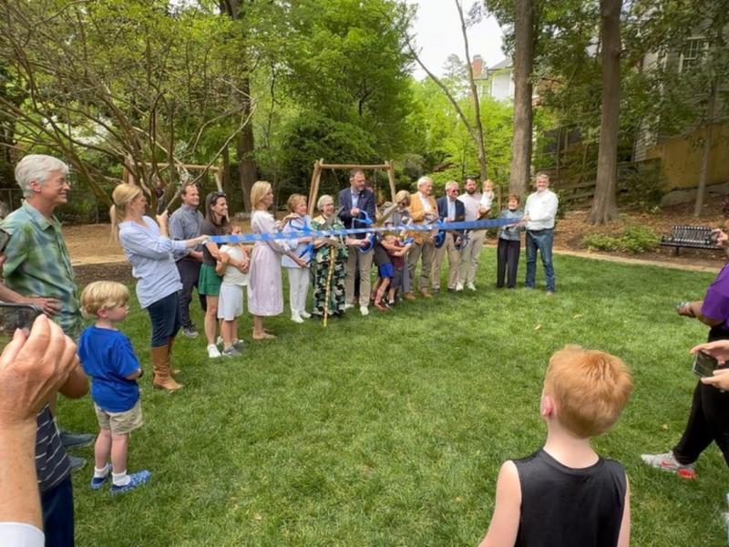 Ribbon cutting held for new Betty Young Park in Buckhead