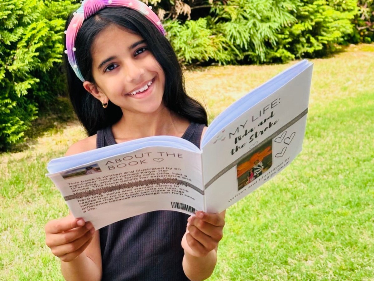 8-year-old author shares inspiring story of helping grandmother recover from stroke