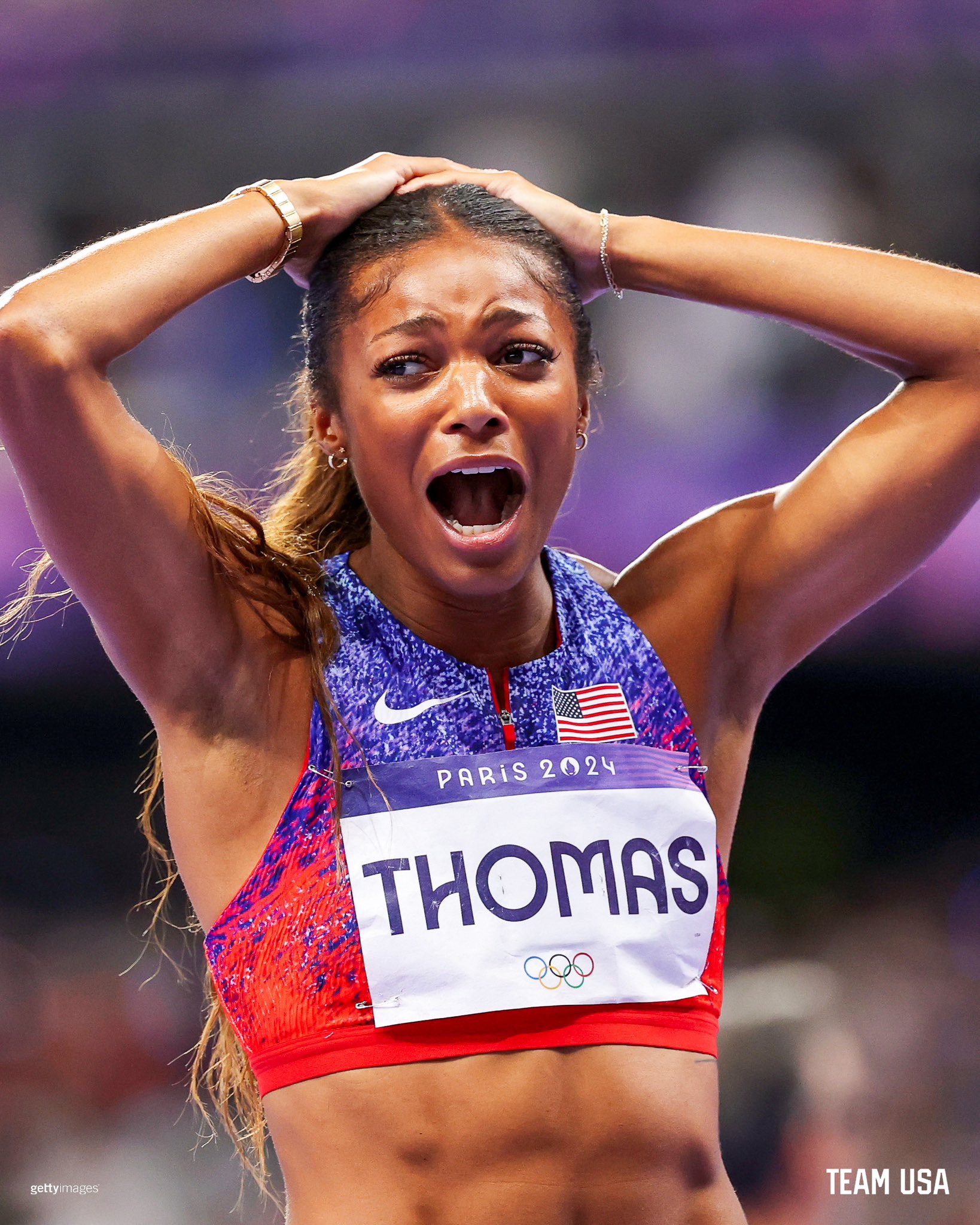 Gabby Thomas wins gold medal in women's 200m at Paris Olympics Rough