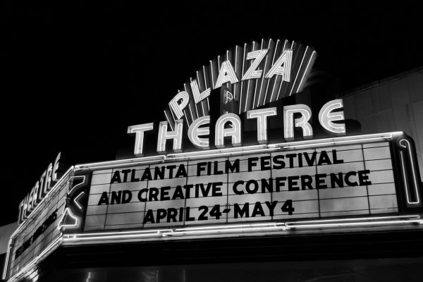 Atlanta Film Festival marquee at Plaza Theatre